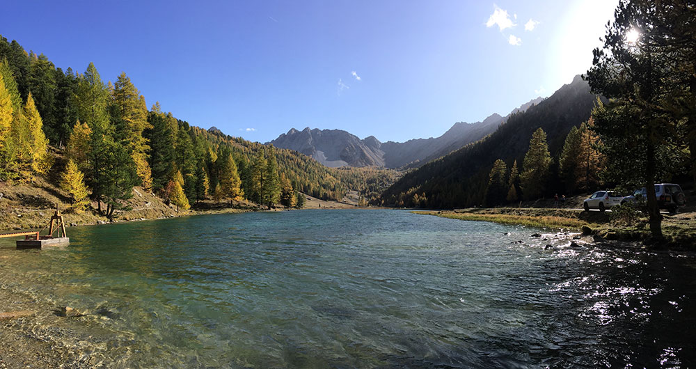 Lac de l'orceyrette en automne
