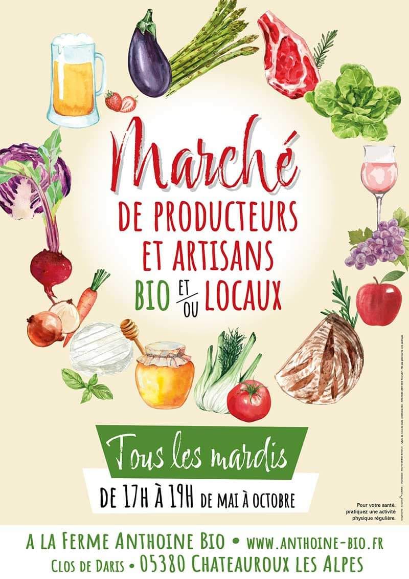 Marché de producteurs à la ferme Anthoine Bio – Maraîchage et élevage bovin